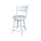 International Concepts 30 in. Solid Wood Round Top Pedestal Dining Table with 4 Counter Height Stools in White K08-30RT-23B-S800SW2 - alternate 3